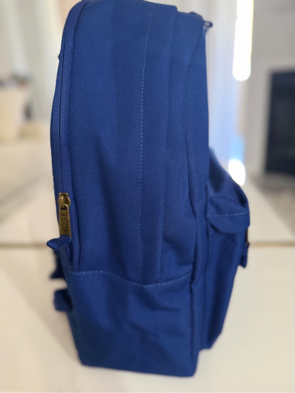 Polo by Ralph Lauren Navy Blue Backpack with Embroidered Bear - Picture 4 of 4